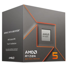 AMD Ryzen 5 8400F with Wraith Stealth Cooler, AM5, Up to 4.7GHz, 6-Core, 65W, 22MB Cache, 4nm, 8th Gen, No Graphics