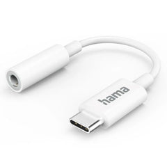Hama USB Type - C Male to 3.5mm Jack Female Adapter, White - FIXgenie