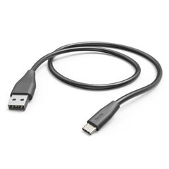 Hama USB - A to USB - C Quick Charging Cable, USB 2.0, 3 Metre, Black - FIXgenie