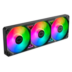 Cooler Master SickleFlow Edge 360 ARGB PWM Triple - Fan Single - Frame Unit, Up to 2500 RPM, Loop Dynamic Bearing, Single Connection, Black - FIXgenie