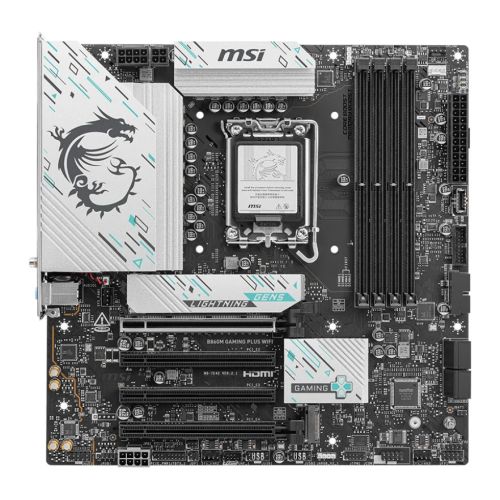 MSI B860M GAMING PLUS WIFI, Intel B860, 1851, Micro ATX, 4 DDR5, HDMI, DP, TB4, Wi-Fi 7, 5G LAN, 3x M.2