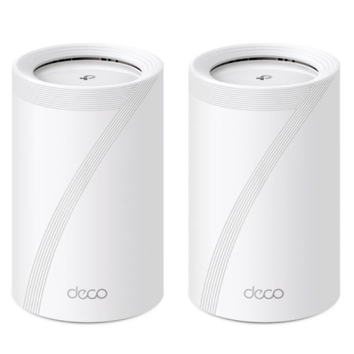 TP-LINK (DECO BE65) BE9300 Tri-Band Whole Home Mesh Wi-Fi 7 System, 2 Pack, 4x 2.5G Ports, MLO, Wireless/Wired Combined Backhaul