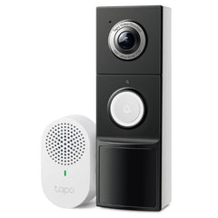 TP-LINK (TAPO D235) Smart Battery/Wired 2K 5MP Video Doorbell Camera w/ Chime, 7-Month Battery, Night Vision, Ultra-Wide FOV, AI Detection & Notification, Anti-theft