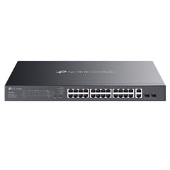 TP-LINK (ES228GMP) Omada 28-Port Gigabit Easy Managed Switch with 24-Port PoE+, 2x GB SFP Ports, 384W Power Budget, Rackmountable