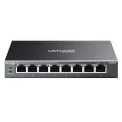 TP-LINK (ES208GP) Omada 8-Port Gigabit Easy Managed Switch with 8-Port PoE+, Fanless, Metal Casing