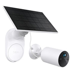 TP-LINK (TAPO C410 KIT) Smart Battery-Powered 2K Outdoor Security Camera & Solar Panel, 6400mAh Battery, Colour Night Vision, AI Detection, Alarms, 2-Way Audio, No Hub Required