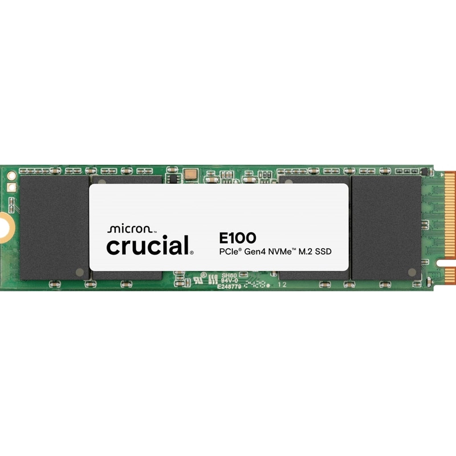 Crucial (CT1000E100SSD8) E100 1TB PCIe Gen4 NVMe M.2 SSD, Sequential Write 4,500 MB/s, Sequential Read 5,000 MB/s