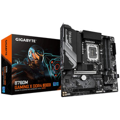 Gigabyte B760M GAMING X DDR4 GEN5 Intel 1700 Socket Motherboard, Micro-ATX, 4x DDR4 Slots, 2x M.2 Sockets, Fitted I/O Shield, 2.5GbE LAN, 1x DisplayPort / 1x HDMI Port