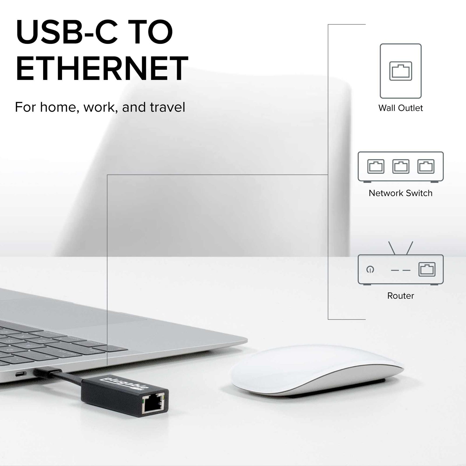 Plugable USB - TE1000 USB - C to Gigabit Ethernet Adapter - FIXgenie