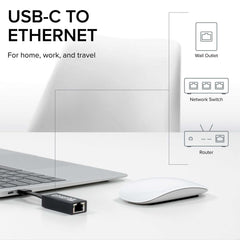 Plugable USB - TE1000 USB - C to Gigabit Ethernet Adapter - FIXgenie