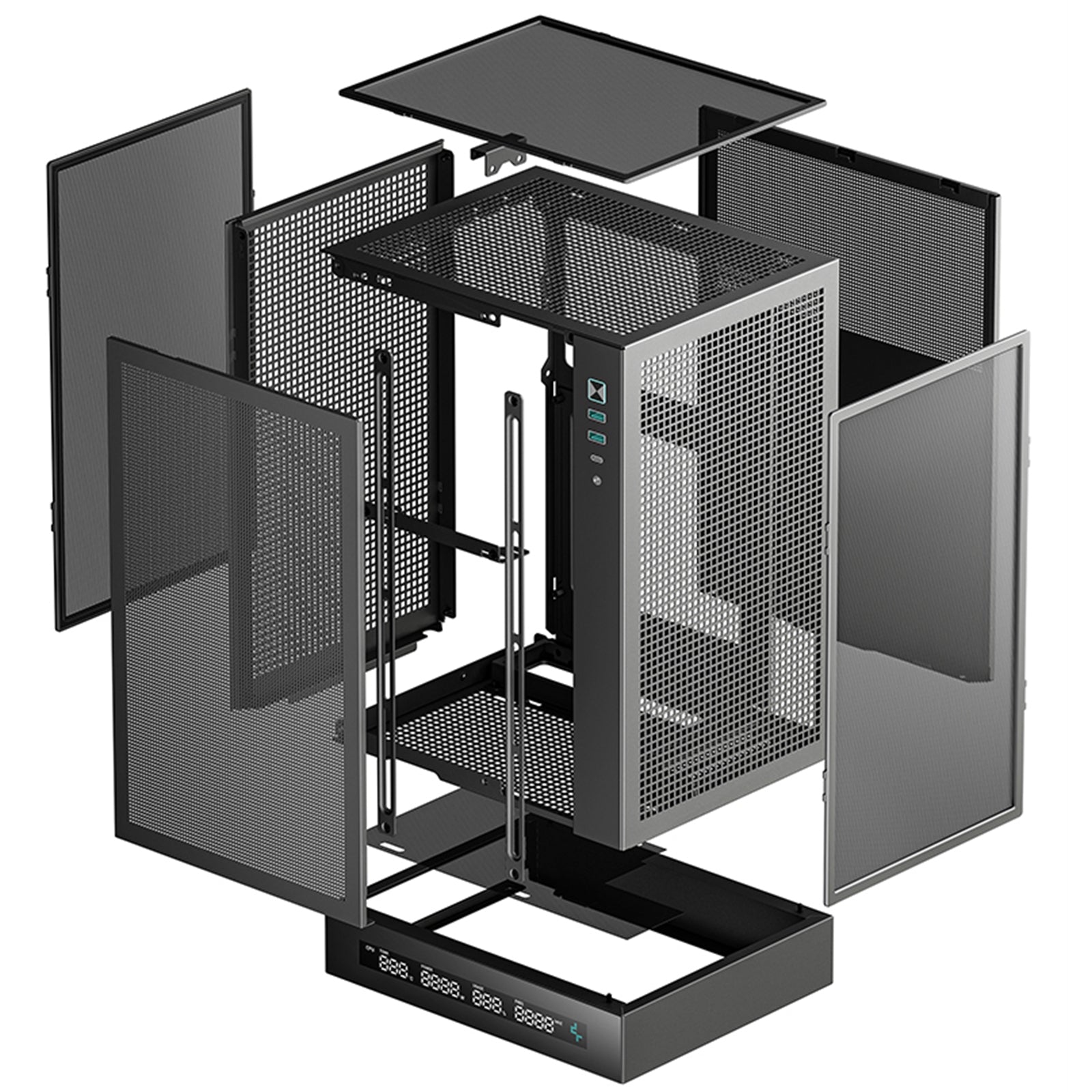 Deepcool CH170 Digital Mini - ITX Case - High Airflow, Supports Water Cooling, Ultra - Quiet Operation, Compact Design for Efficient Space Management - FIXgenie