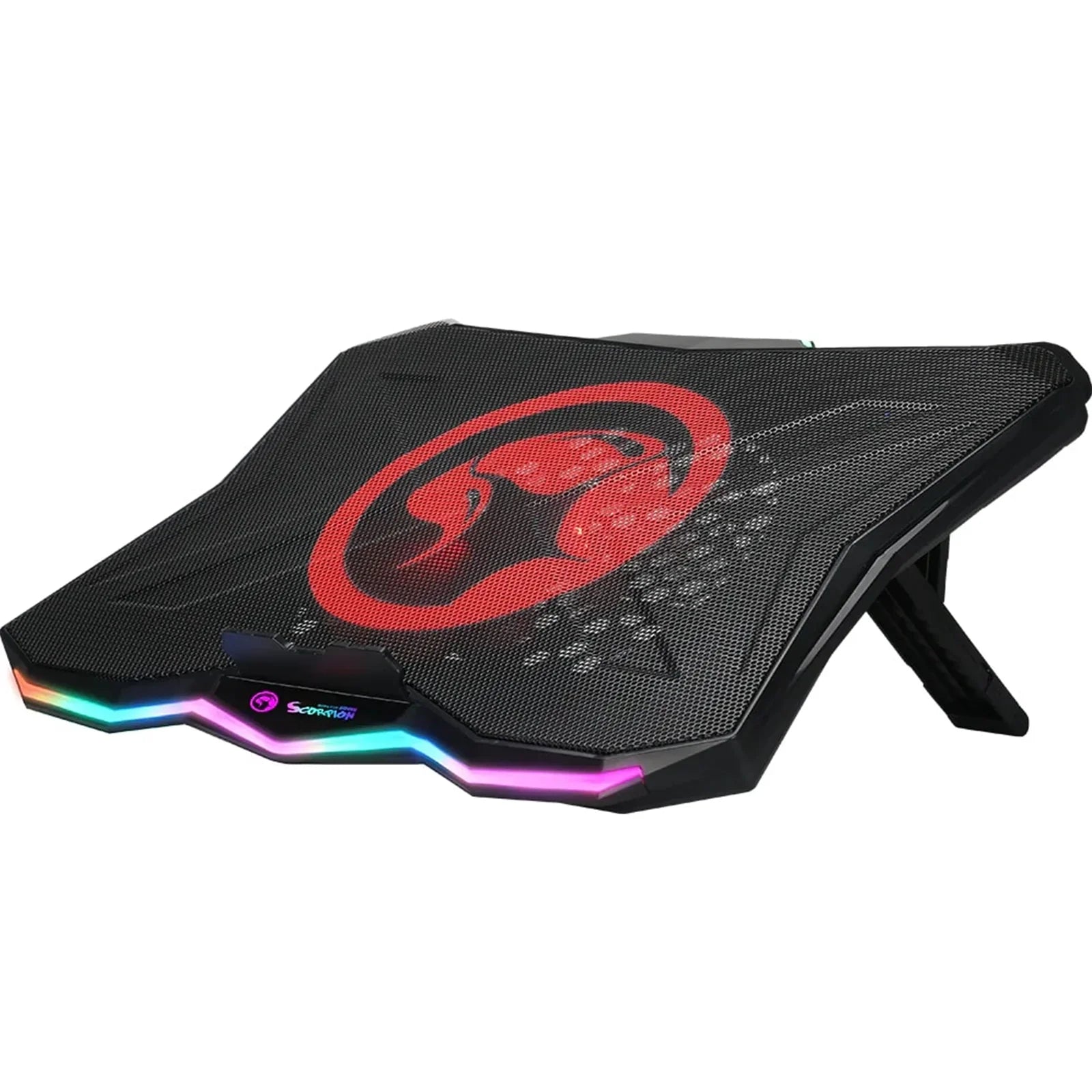 Marvo Scorpion FN-40 Atlas 40 USB Powered RGB Laptop Cooling Stand (Black) - FixGenie