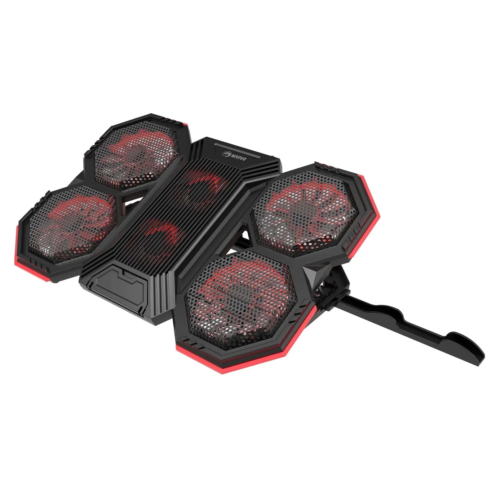 Marvo Scorpion FN-41 Atlas 60 USB Powered Six Fan Laptop Cooling Stand (Black) - FixGenie
