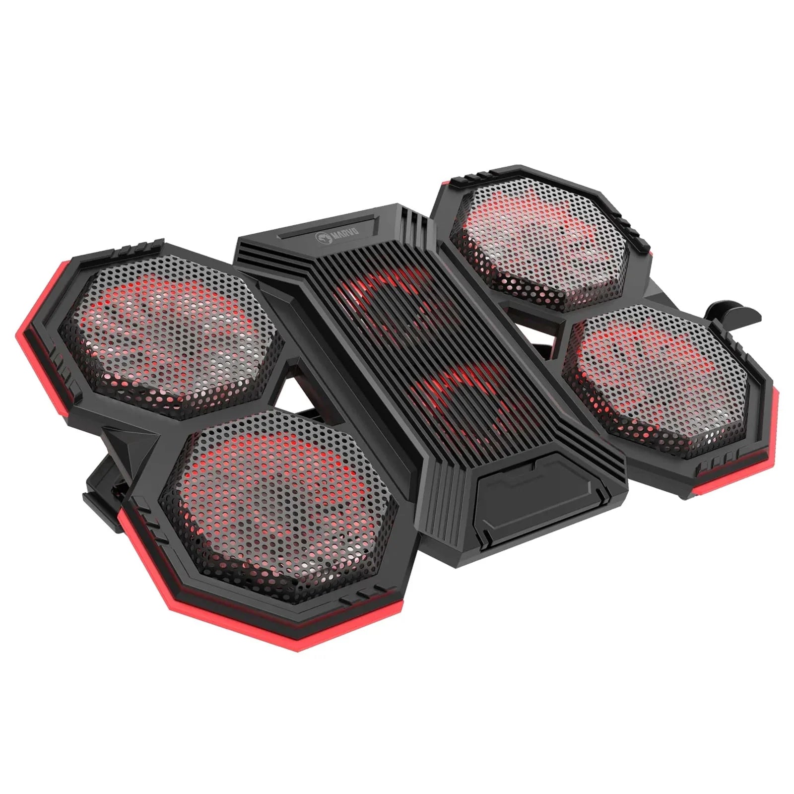 Marvo Scorpion FN-41 Atlas 60 USB Powered Six Fan Laptop Cooling Stand (Black) - FixGenie