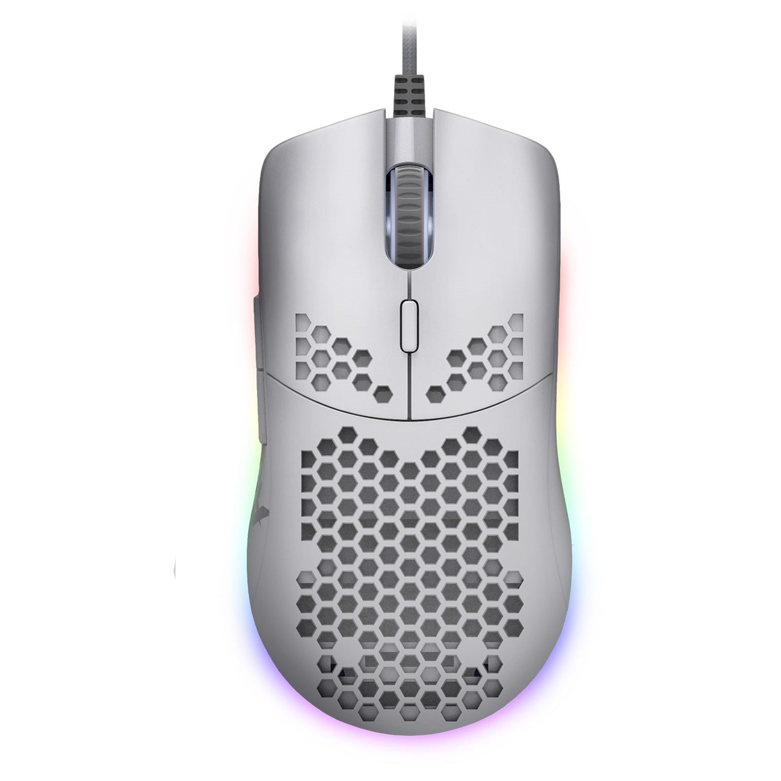 Tecware Exo Elite Lightweight 16000dpi RGB USB Gaming Mouse White - FIXgenie