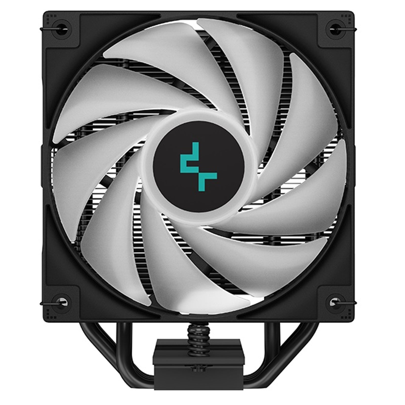 DeepCool AG400 Black ARGB V2 CPU Air Cooler, 120mm PWM Fan, 4 Direct Touch Heat Pipes, Addressable RGB, LGA1851/1700/1200, AM5/AM4 Compatible, High - Performance Single Tower Cooler - FIXgenie