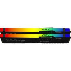 Kingston FURY Beast KF552C40BBAK2 - 32 Gaming System Memory, DIMM, DDR5, 5200MHz, RGB, 32GB (2 x 16Gb), Black Heatsink, 288 Pin, 1.25v, CL40 - FIXgenie