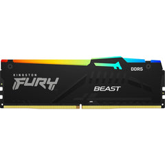 Kingston FURY Beast KF552C40BBAK2 - 32 Gaming System Memory, DIMM, DDR5, 5200MHz, RGB, 32GB (2 x 16Gb), Black Heatsink, 288 Pin, 1.25v, CL40 - FIXgenie