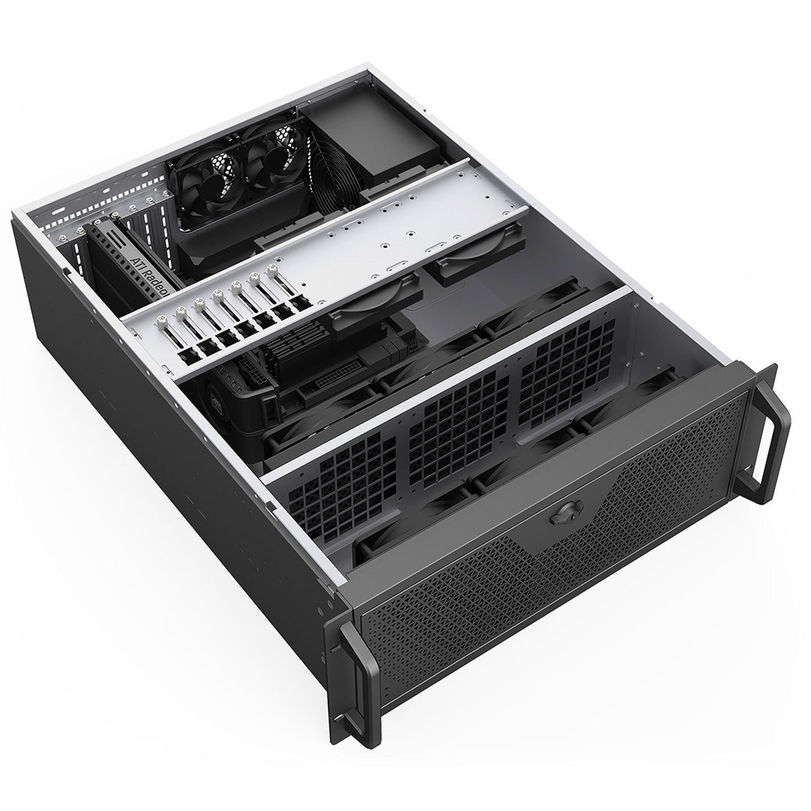 Codegen CSCG4U600GP 4U Rackmount Server Case, 600mm Deep, SSI - EEB/E - ATX/ATX/Micro - ATX Compatible, 8 PCI Expansion Slots, Dual 80mm PWM Cooling Fans, USB - C & USB 3.0 - FIXgenie
