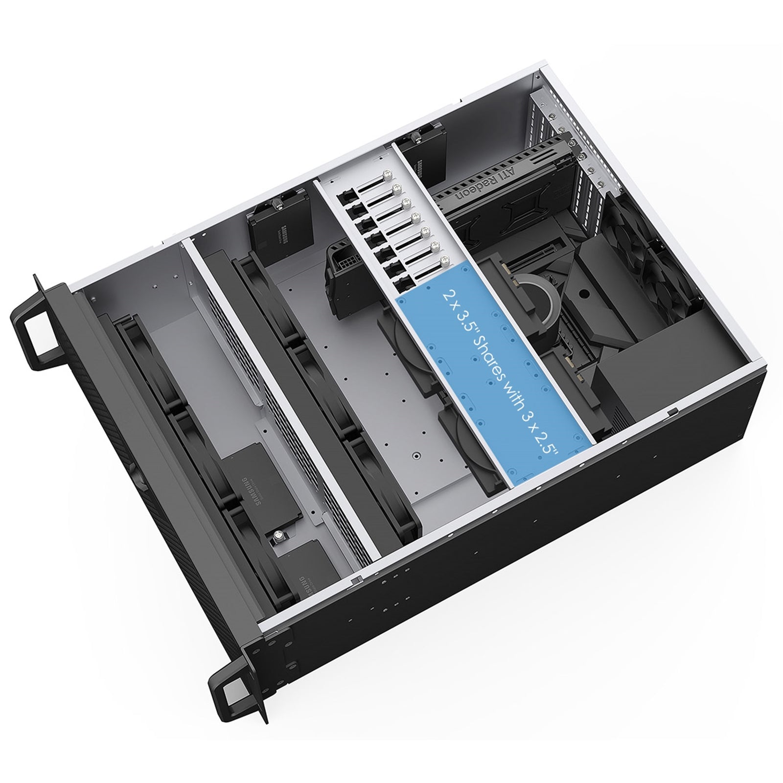 Codegen CSCG4U600GP 4U Rackmount Server Case, 600mm Deep, SSI - EEB/E - ATX/ATX/Micro - ATX Compatible, 8 PCI Expansion Slots, Dual 80mm PWM Cooling Fans, USB - C & USB 3.0 - FIXgenie