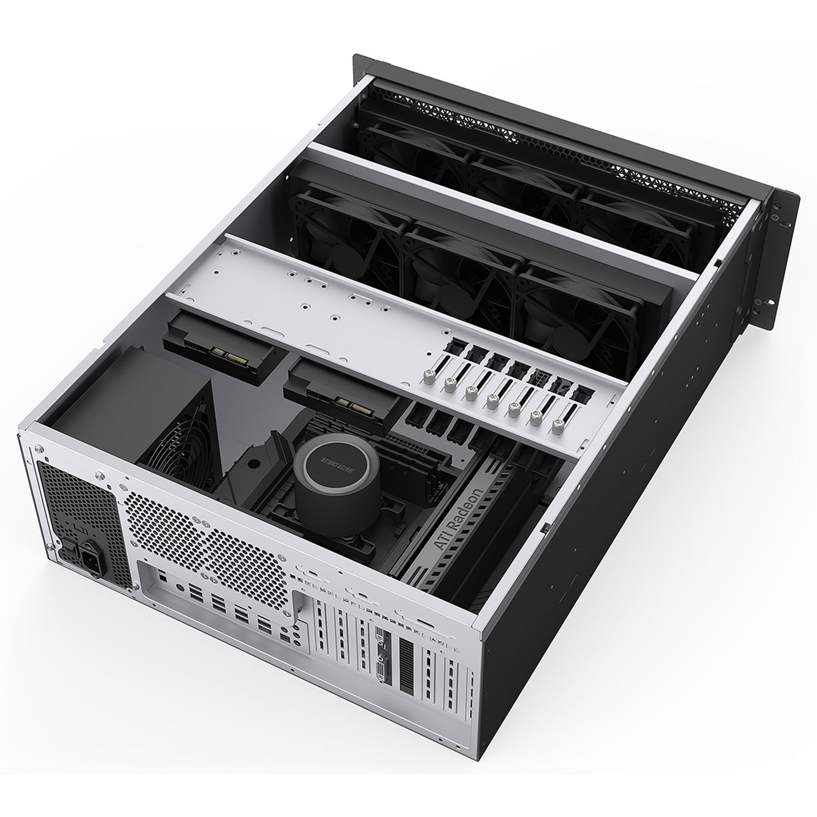 Codegen CSCG4U600GP 4U Rackmount Server Case, 600mm Deep, SSI - EEB/E - ATX/ATX/Micro - ATX Compatible, 8 PCI Expansion Slots, Dual 80mm PWM Cooling Fans, USB - C & USB 3.0 - FIXgenie