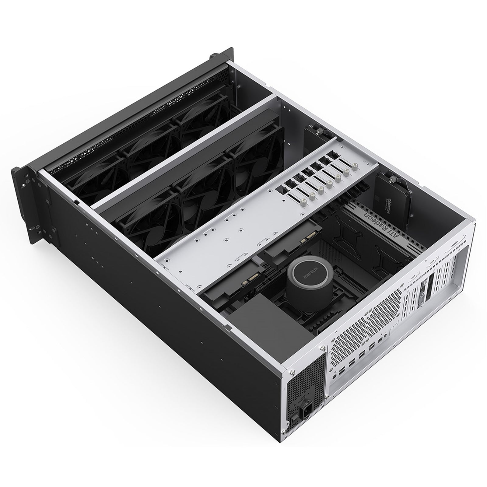 Codegen CSCG4U600GP 4U Rackmount Server Case, 600mm Deep, SSI - EEB/E - ATX/ATX/Micro - ATX Compatible, 8 PCI Expansion Slots, Dual 80mm PWM Cooling Fans, USB - C & USB 3.0 - FIXgenie