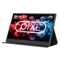 piXL PM156C 15.6 Inch Full HD 60Hz IPS Portable Monitor with USB - C, Mini HDMI & Speakers with Foldable Case & Stand - FIXgenie