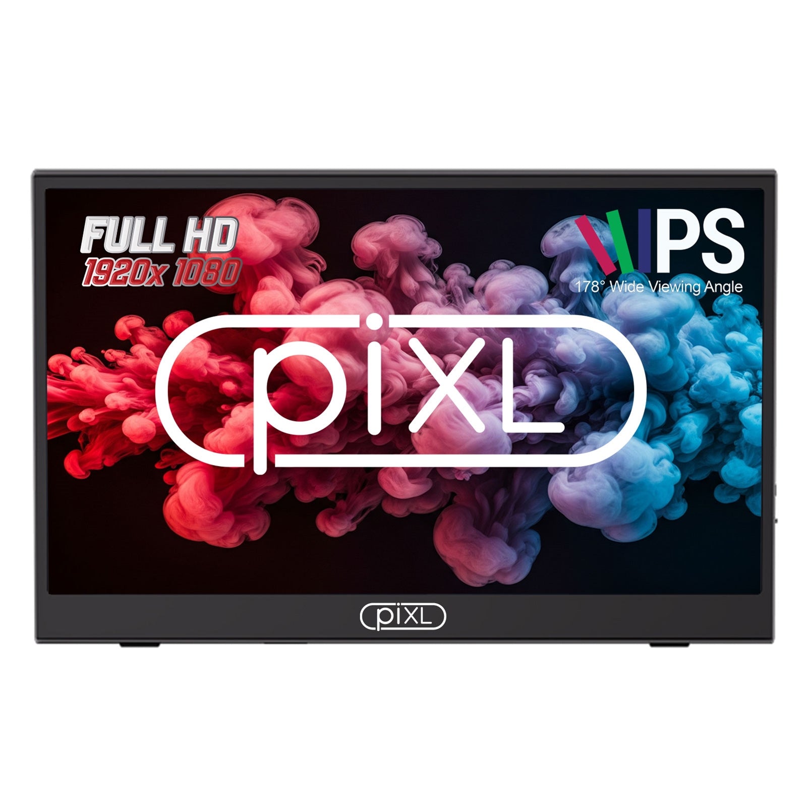 piXL PM156C 15.6 Inch Full HD 60Hz IPS Portable Monitor with USB - C, Mini HDMI & Speakers with Foldable Case & Stand - FIXgenie