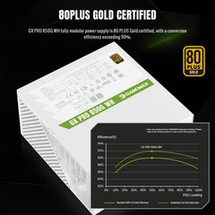 GAMEMAX GX - 850 Pro Modular 80 Plus Gold ATX3.0 PCIe 5.0 PSU With 135mm FDB Fan, White - FIXgenie