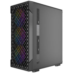 Antec VX320 ARGB Mid - Tower Gaming PC Case - Pre - Installed 4 x 120mm ARGB Fans, Tempered Glass Side Panel, High - Airflow Mesh Front - ATX/Micro - ATX/ITX - FIXgenie