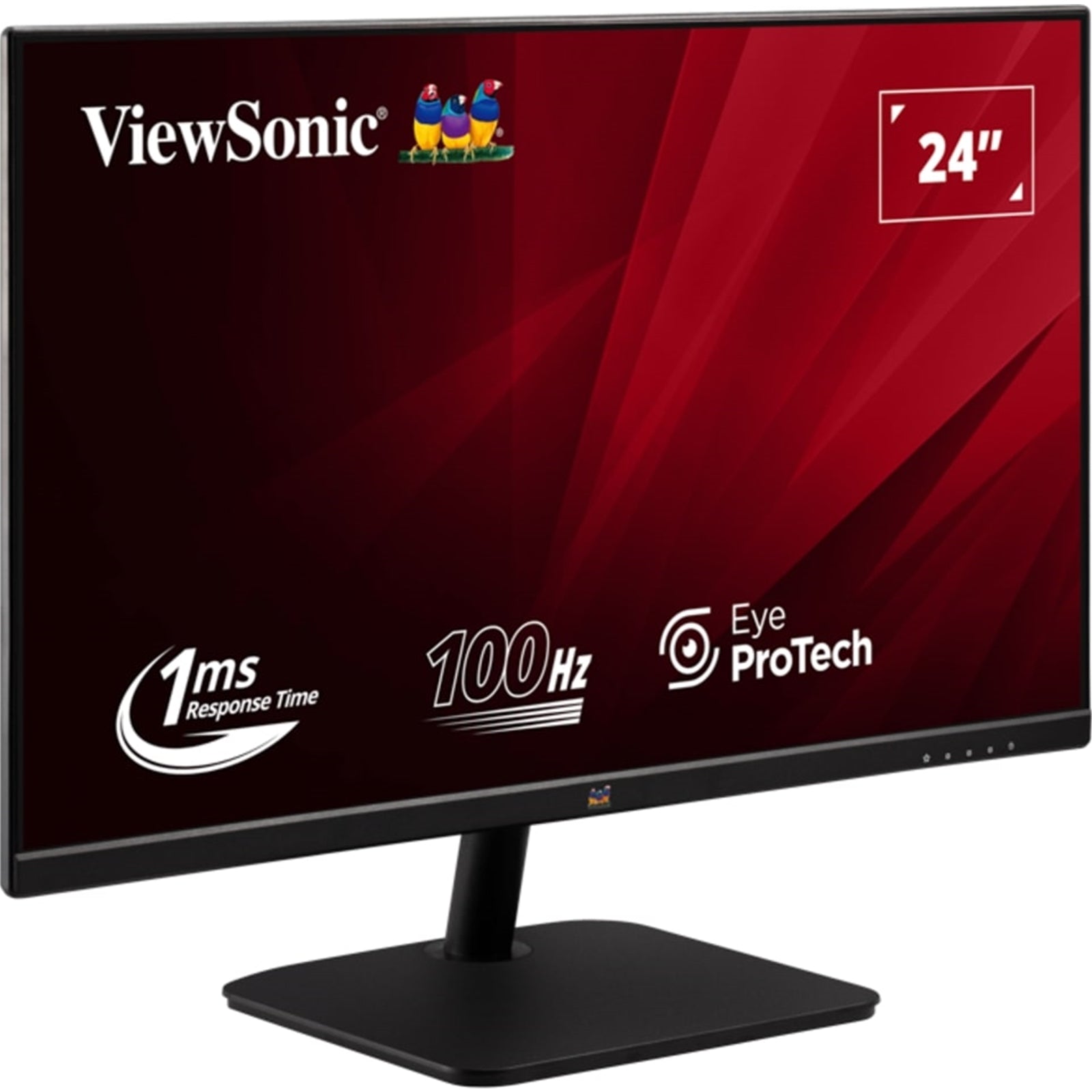 Viewsonic VA2432 - H - 2 24 Inch IPS Frameless Monitor, Full HD, LED, Widescreen, 100Hz, 1ms, VGA, HDMI, VESA - FIXgenie