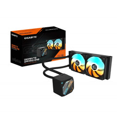 GIGABYTE GP - GIGABYTE Gaming 240 All - in - One Liquid CPU Cooler with 240mm Radiator, ARGB Lighting, Teflon Tubing and Magnetic Rotating Cover - FIXgenie