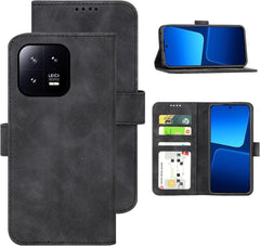 Xiaomi 13 5G Flip Wallet Case - PU Leather TPU Bumper, Shockproof Protection, Card Slots - FIXgenie