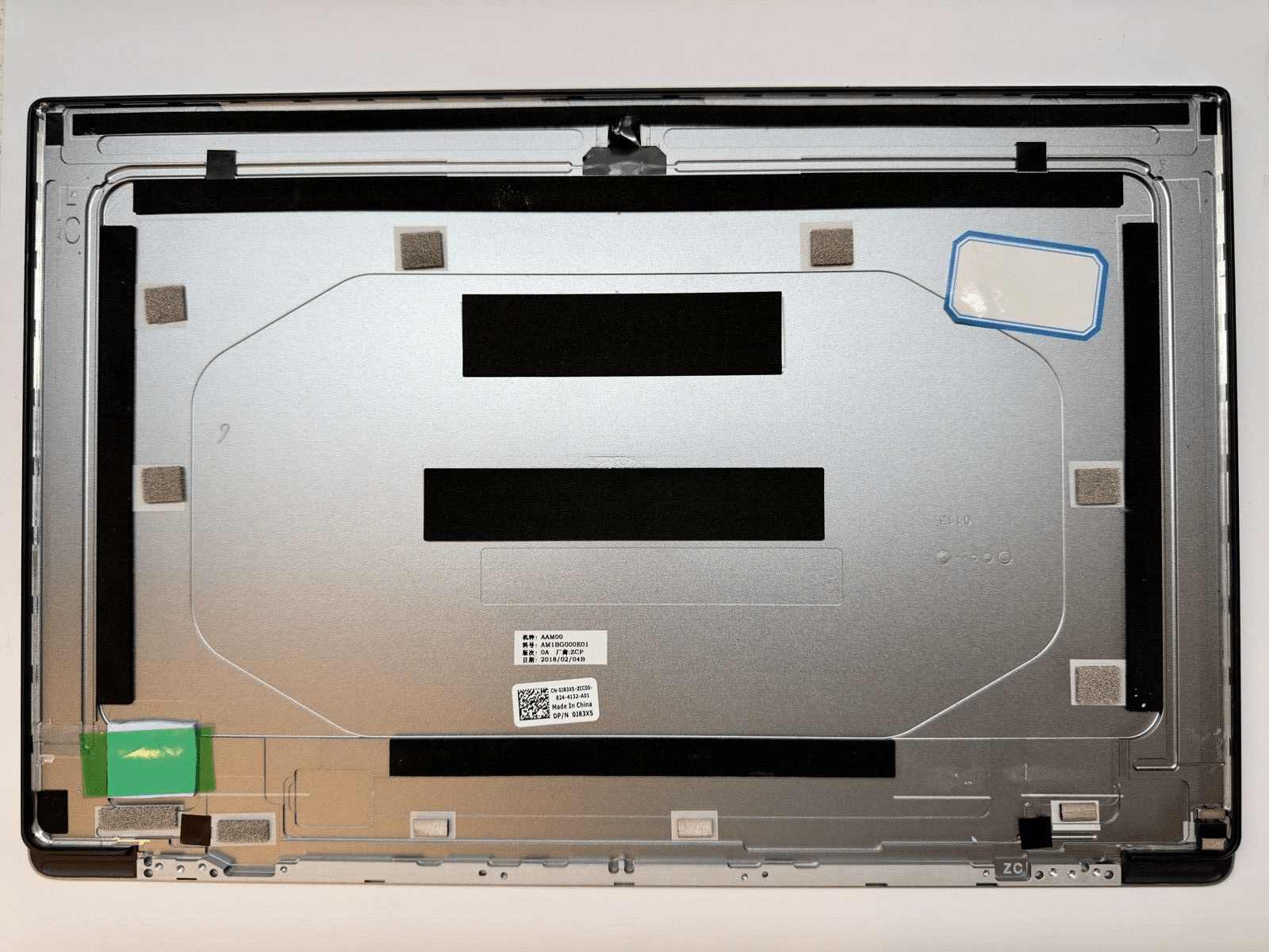 Genuine Dell XPS 15 9550 Screen Lid Rear Cover A Shell J83X5 0J83X5 Grey - FIXgenie