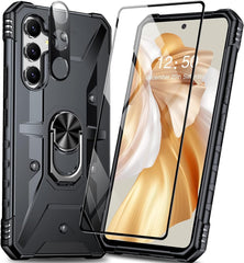Samsung Galaxy A54 Heavy Duty Case Cover w/ Screen and Camera Protector Black - FIXgenie