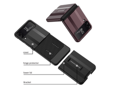 Case For Samsung Galaxy Z Flip 4 with Kickstand, Ultra - Thin Anti - Drop Protective - FIXgenie