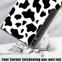 For Samsung Galaxy Tab S9 11'' Case Smart Book Stand Cover Cute Cow - FIXgenie