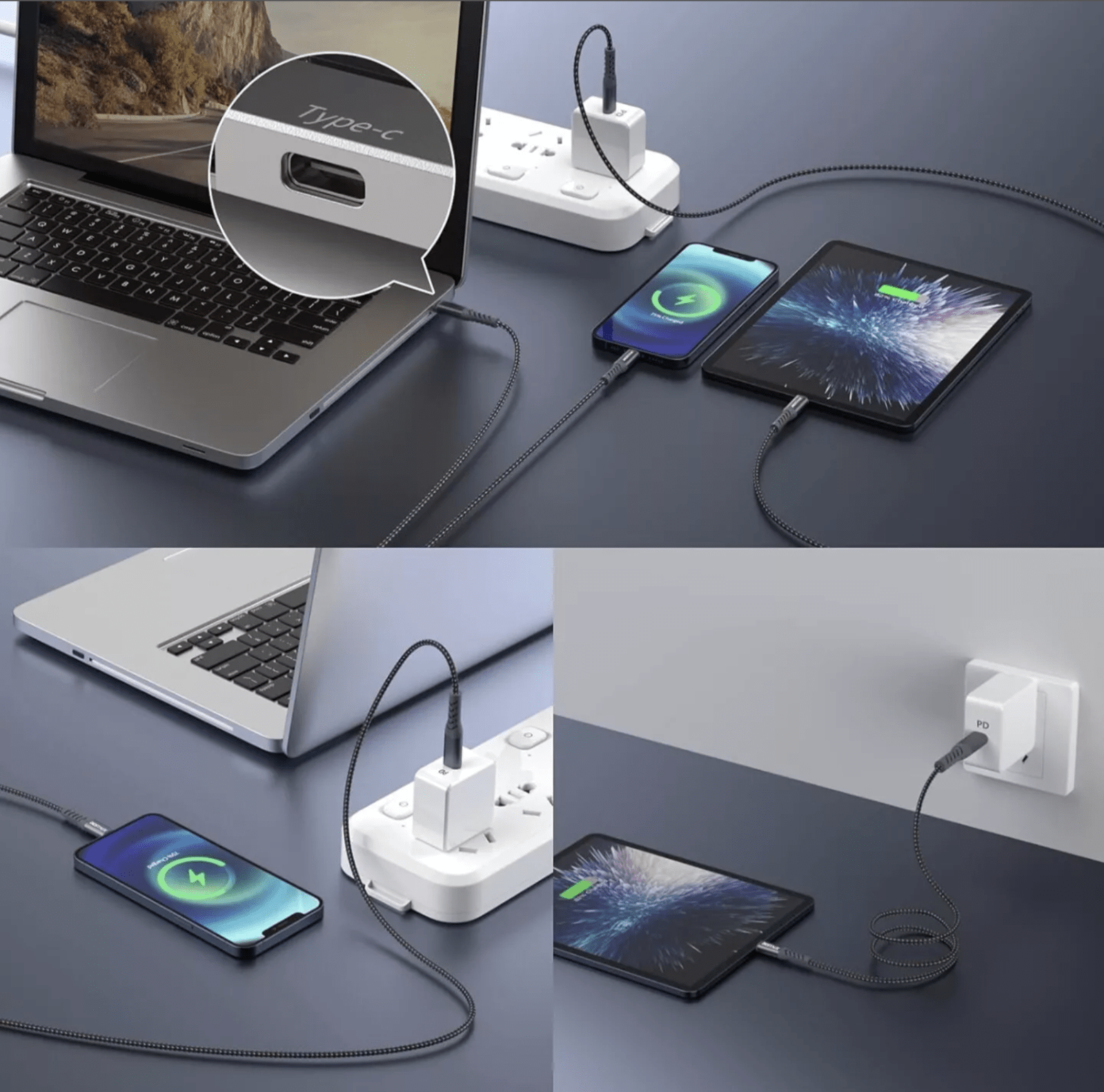 BESTAUX 18W USB C to Lightning Cable Apple MFi Certified Quick Charge 1M - FIXgenie