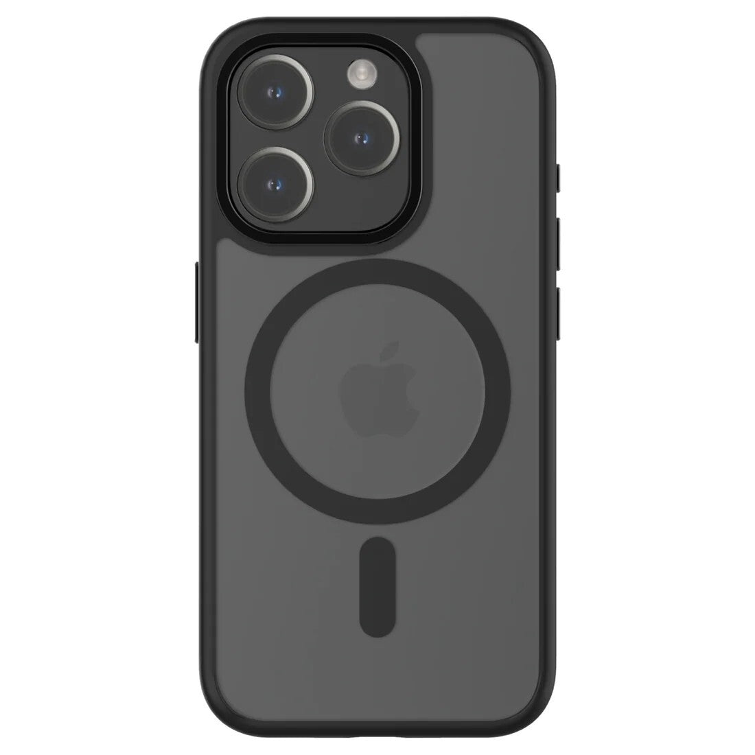 QDOS iPhone 13, 14, 15 Midnight Clear Case with MagSafe Hybrid Soft with Snap - FIXgenie