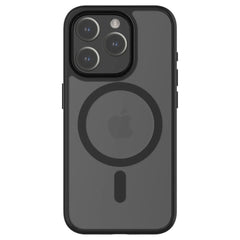 QDOS iPhone 13, 14, 15 Midnight Clear Case with MagSafe Hybrid Soft with Snap - FIXgenie