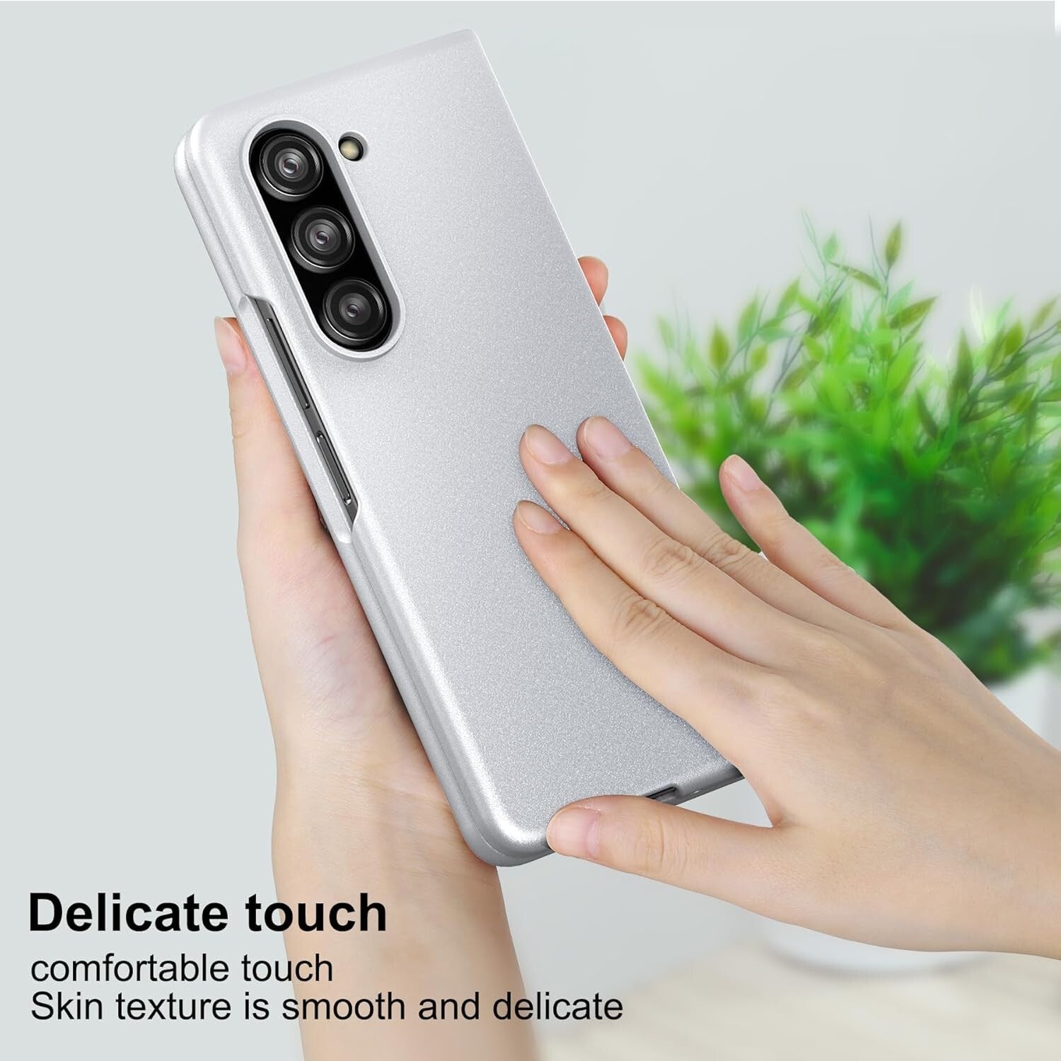 Lightweight Full - Body Protective Case Cover for Samsung Galaxy Z Fold 5 Silver - FIXgenie