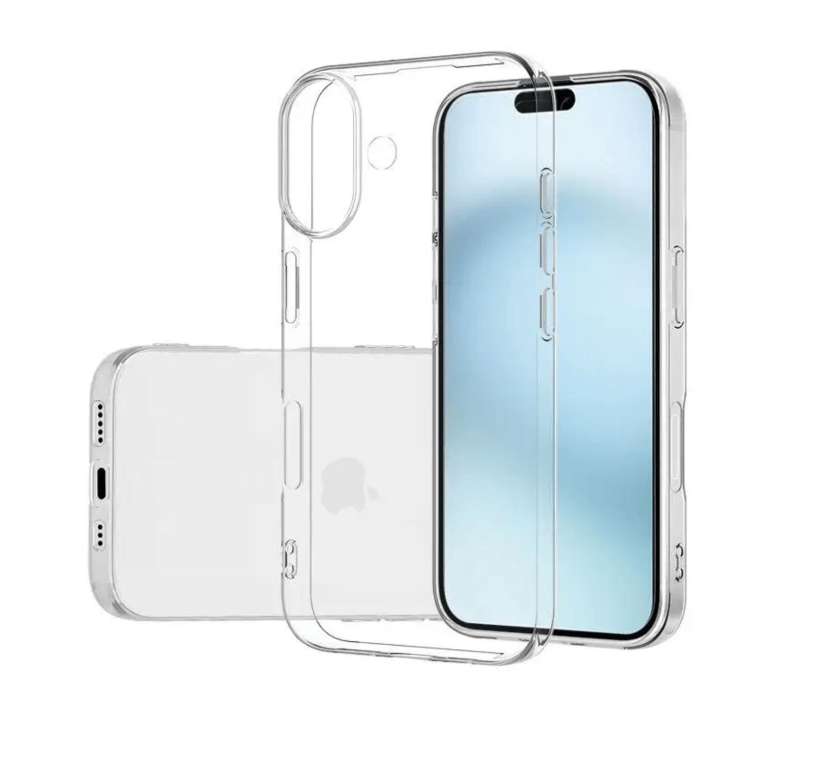 Soft Clear Case Cover For iPhone 16, 16 Plus, 16 Pro and 16 Pro Max w/ Gift - FIXgenie