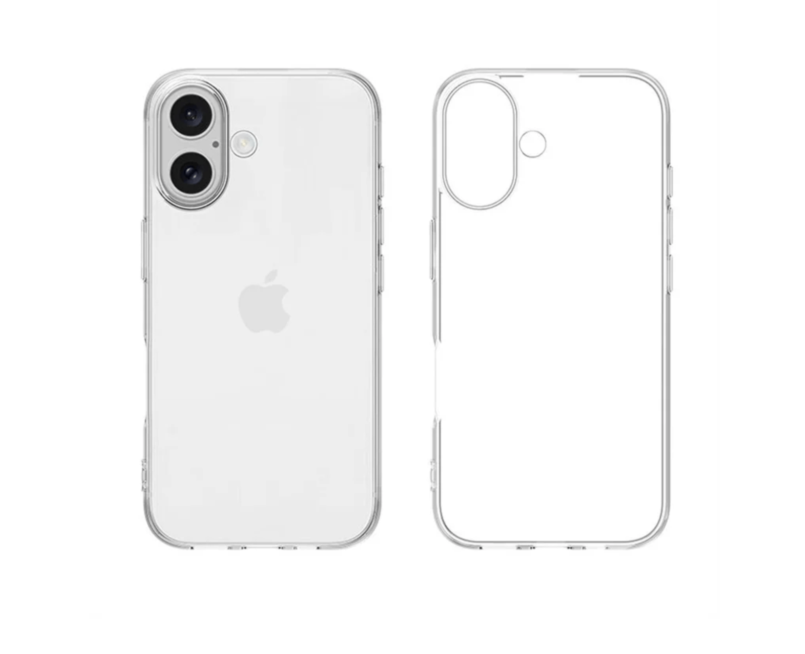 Soft Clear Case Cover For iPhone 16, 16 Plus, 16 Pro and 16 Pro Max w/ Gift - FIXgenie