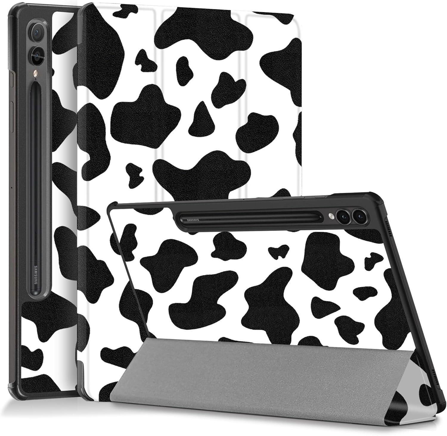 For Samsung Galaxy Tab S9 11'' Case Smart Book Stand Cover Cute Cow - FIXgenie