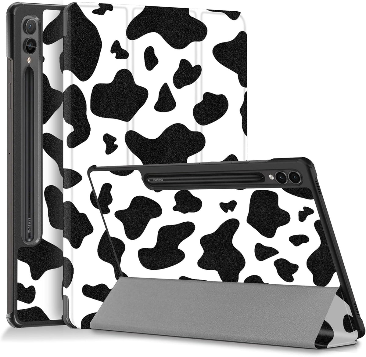 For Samsung Galaxy Tab S9 11'' Case Smart Book Stand Cover Cute Cow - FIXgenie