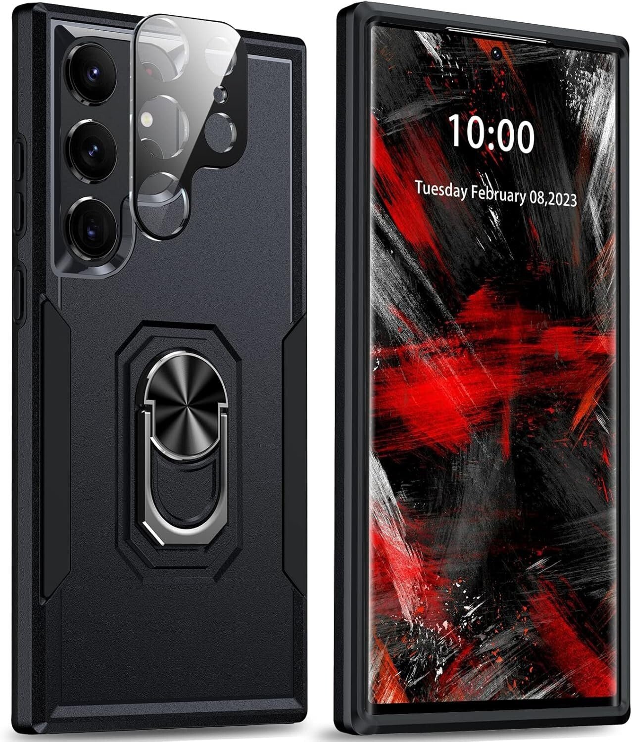 Samsung Galaxy S23 Ultra Shockproof Case Cover with Camera Lens Protector - FIXgenie