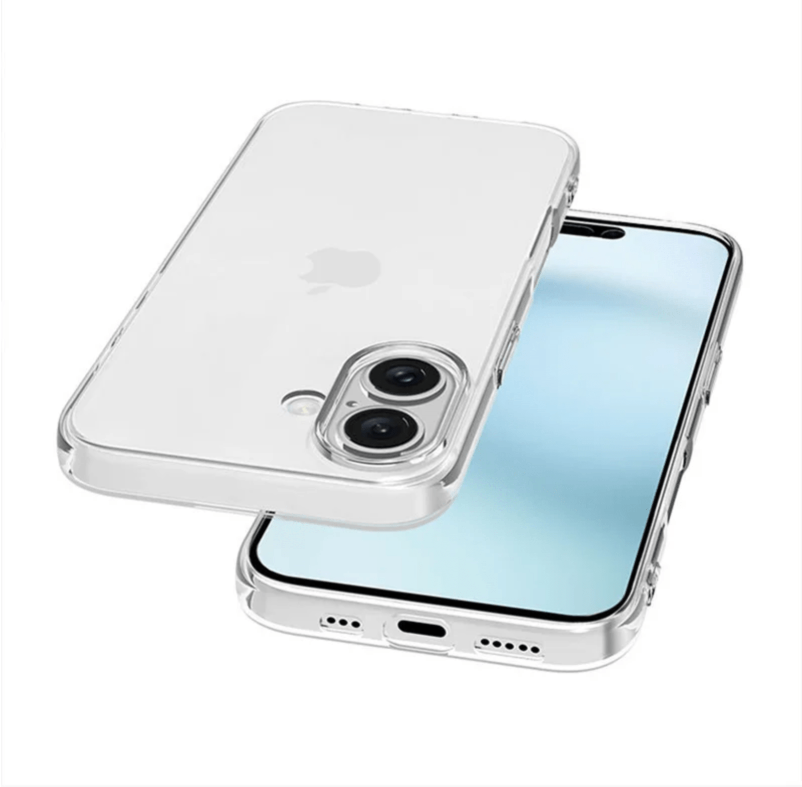 Soft Clear Case Cover For iPhone 16, 16 Plus, 16 Pro and 16 Pro Max w/ Gift - FIXgenie