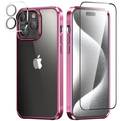 iPhone 15 Pro Max Ultra Thin Phone Case w/ Screen Protector and Camera Lens - FIXgenie