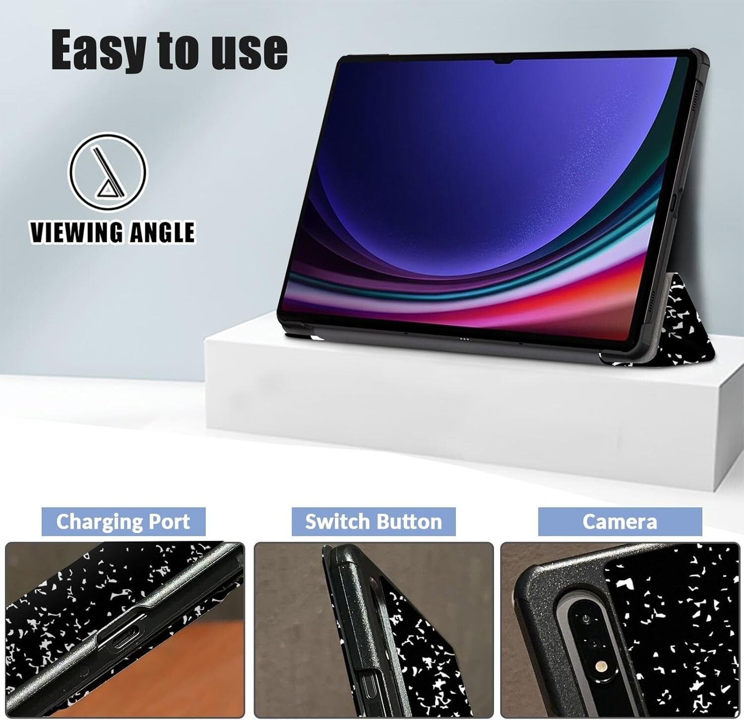 For Samsung Galaxy Tab S9 11'' Case Smart Book Stand Cover Composition Book - FIXgenie