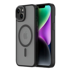 QDOS iPhone 13, 14, 15 Midnight Clear Case with MagSafe Hybrid Soft with Snap - FIXgenie